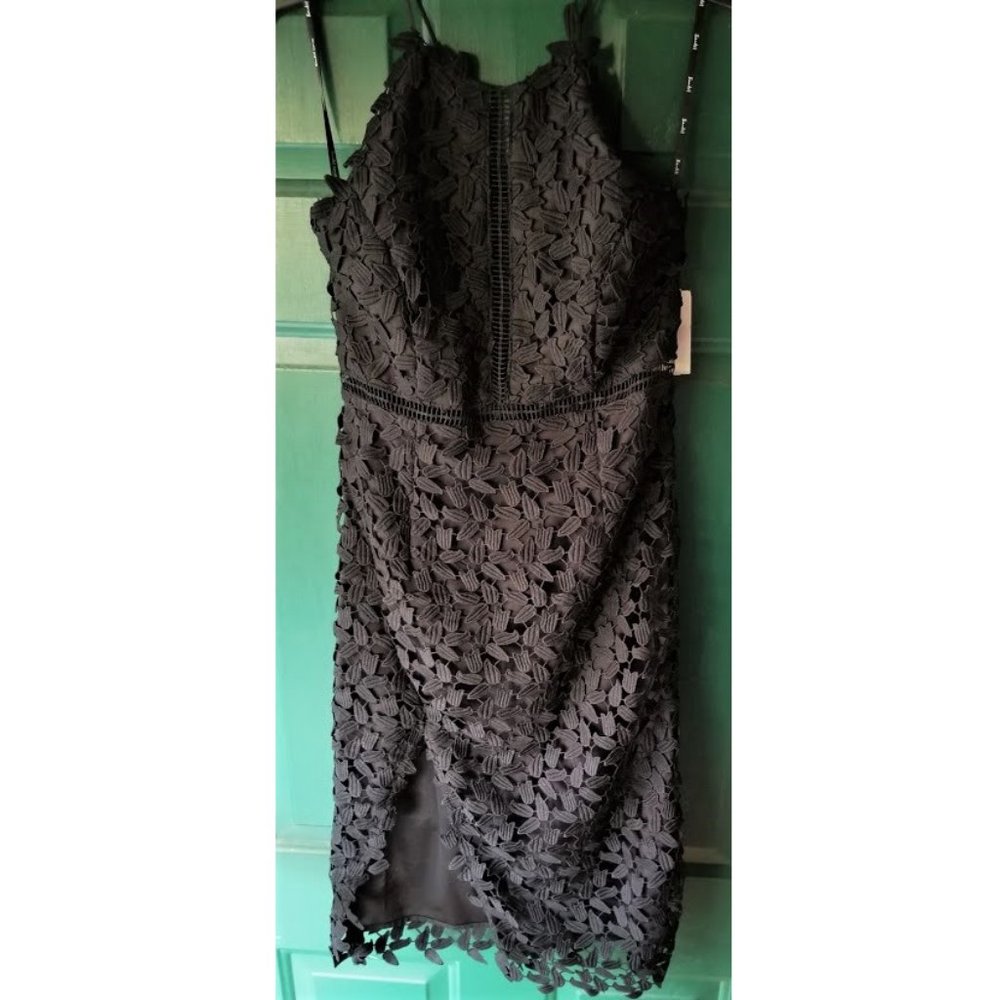 Sexy Black Lace Cocktail Dress